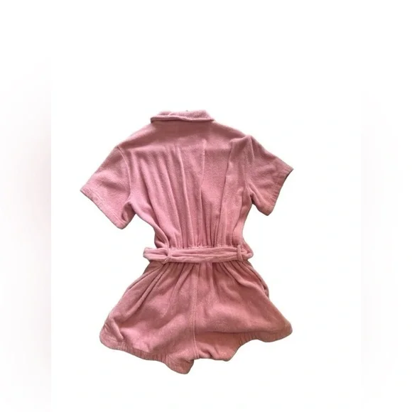 Terry belted romper - Picture 3 of 5